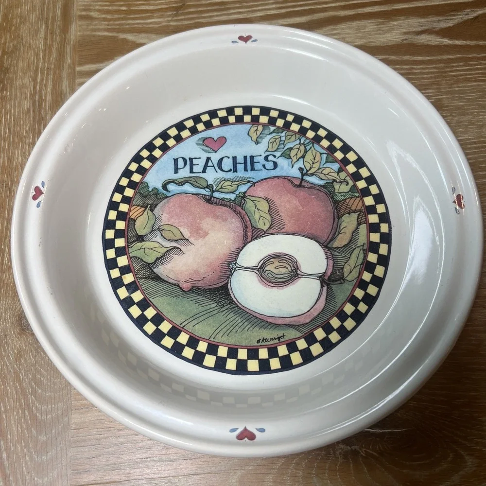 Vintage Certified International Susan Winget Peaches 10.5